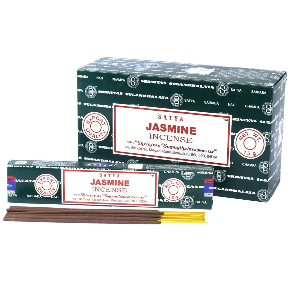 Jasmin røkelsespinner 15g Satya