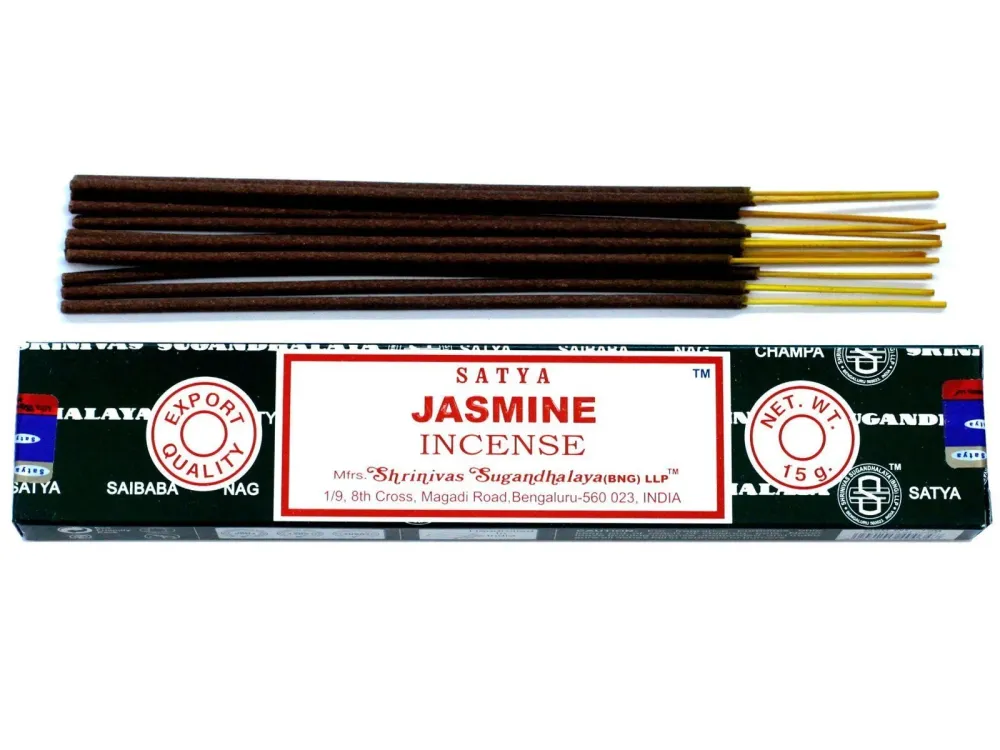 Jasmin røkelsespinner 15g Satya