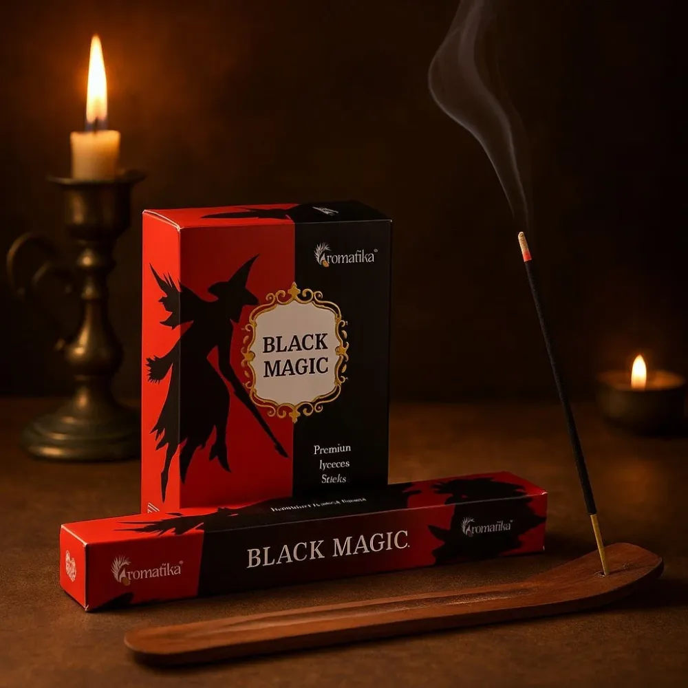 Kullfri Hex Røkelse – Black Magic Aromatika