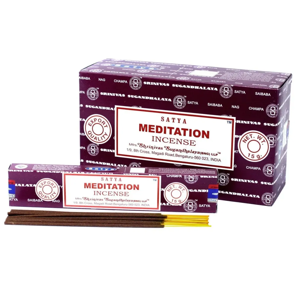 Meditasjon Røkelsespinner 15g Satya