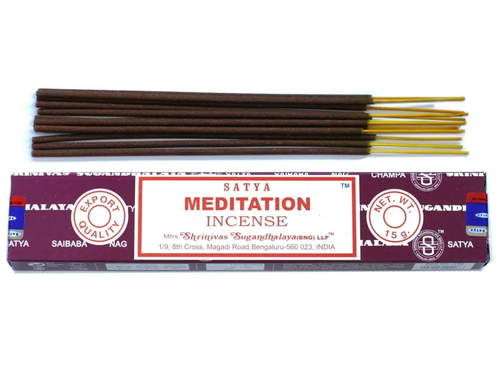 Meditasjon Røkelsespinner 15g Satya