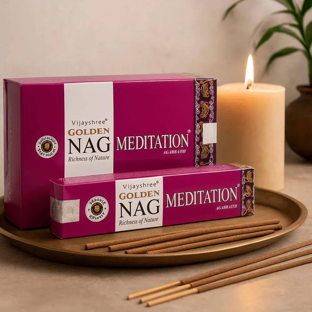 Meditasjonsrøkelse 15g Golden Nag