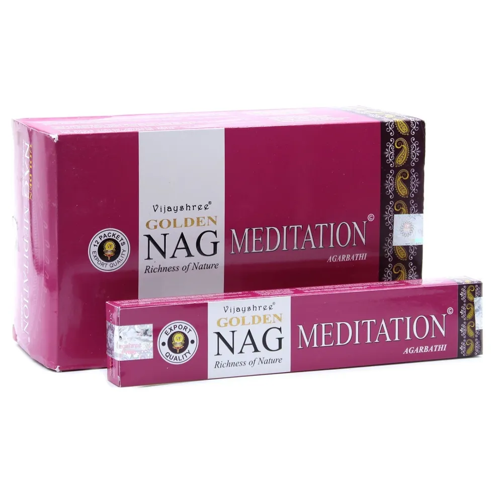 Meditasjonsrøkelse 15g Golden Nag