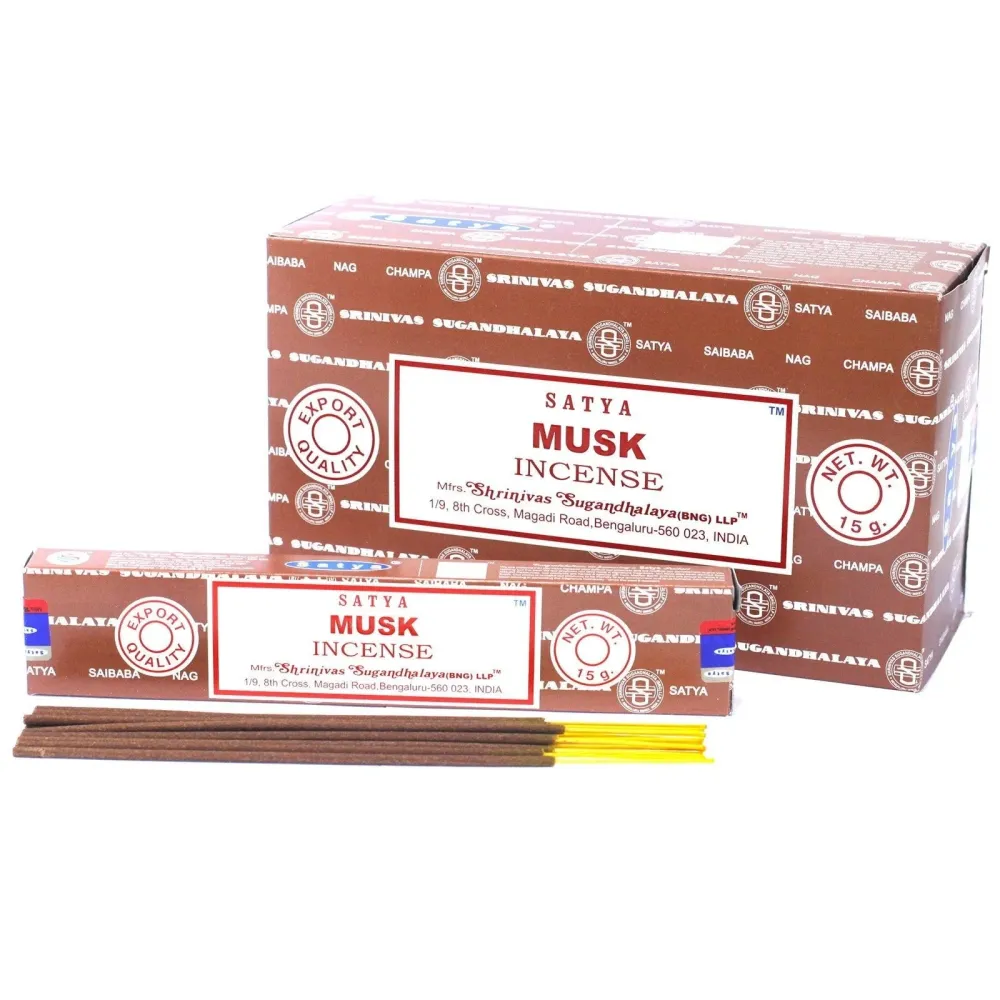 Musk Røkelsespinner 15g – Satya