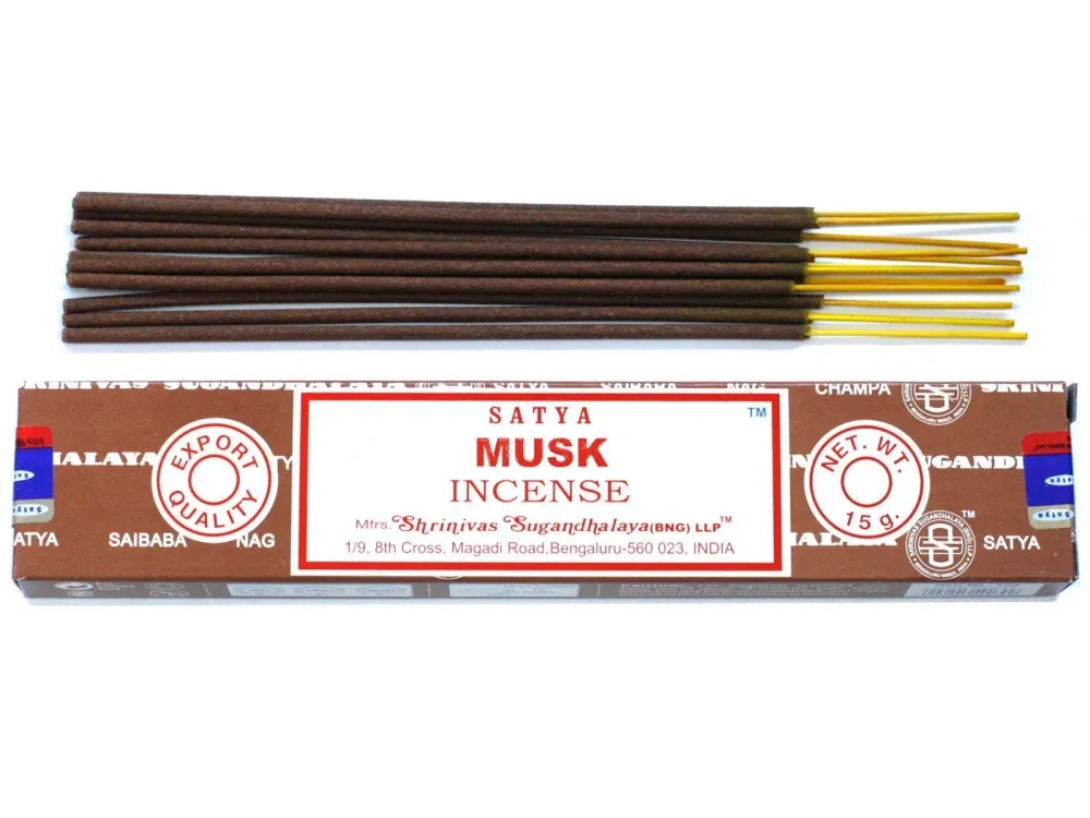 Musk Røkelsespinner 15g – Satya