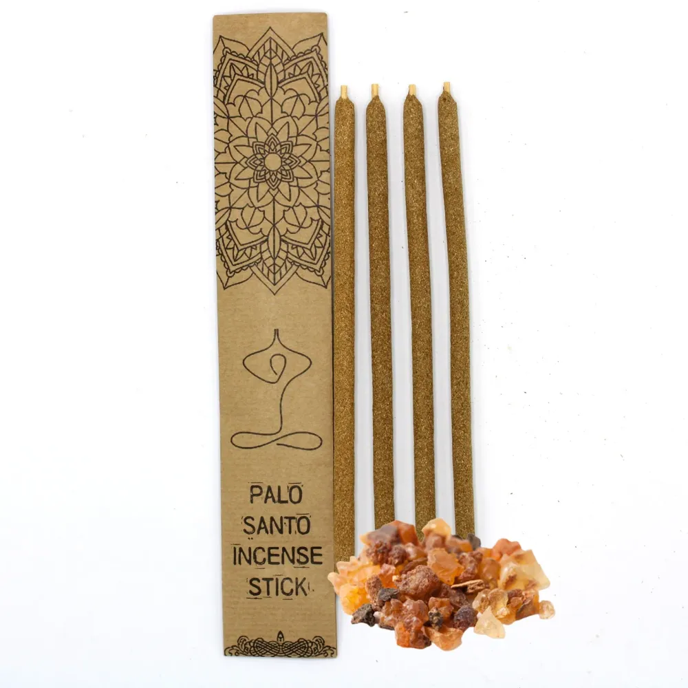 Palo Santo Røkelsespinner Myrra Store 4-pakning
