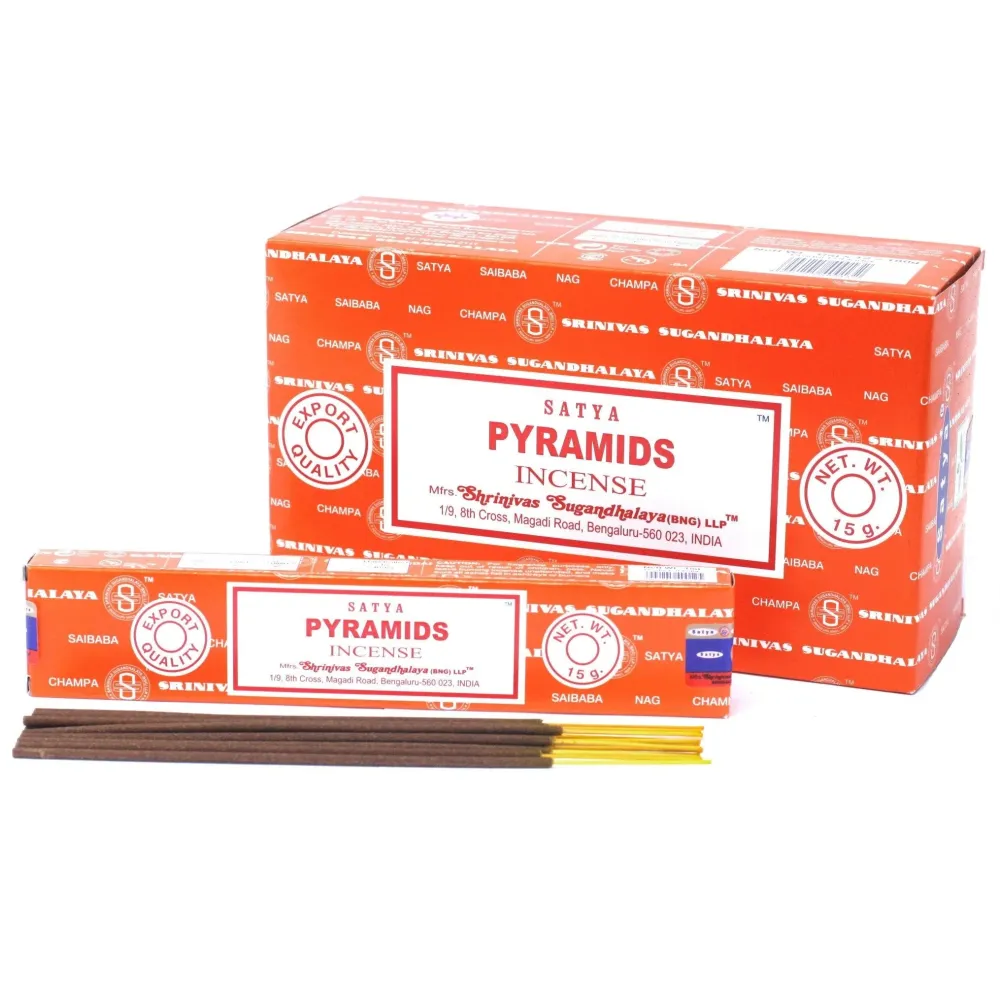 Pyramid Røkelsespinner 15g Satya