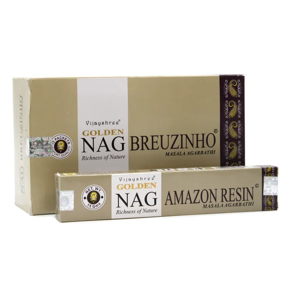 Røkelse Breuzinho 15g Golden Nag
