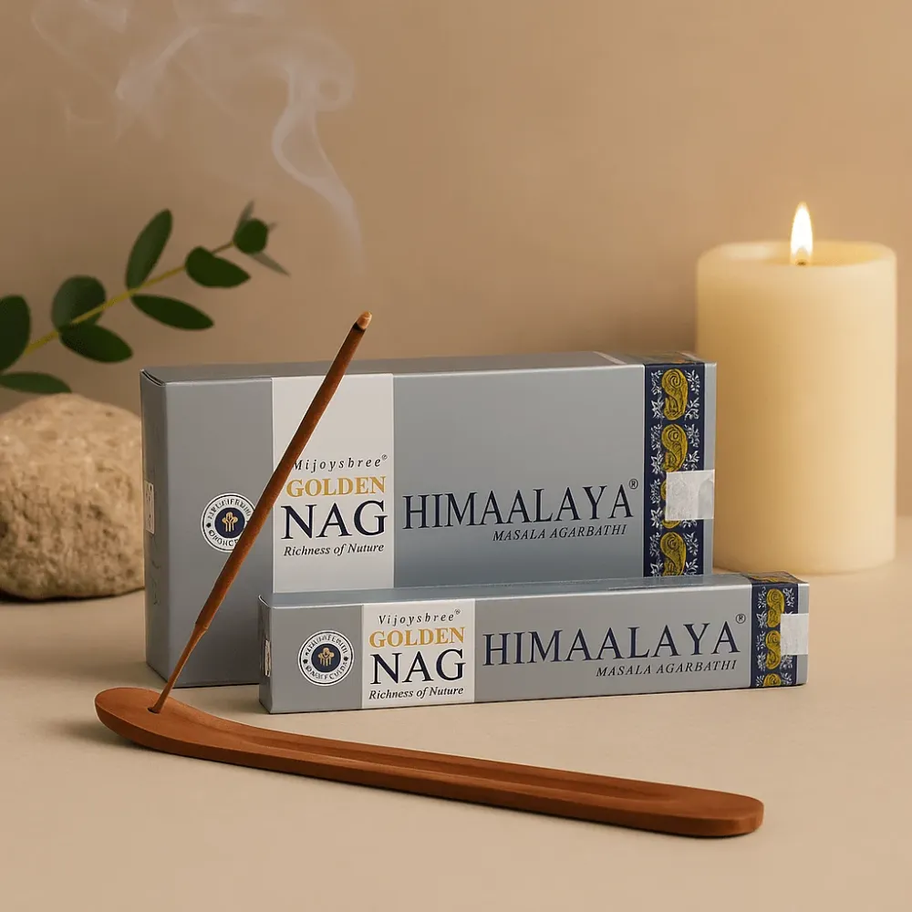 Røkelse Golden Nag 15g – Himalaya