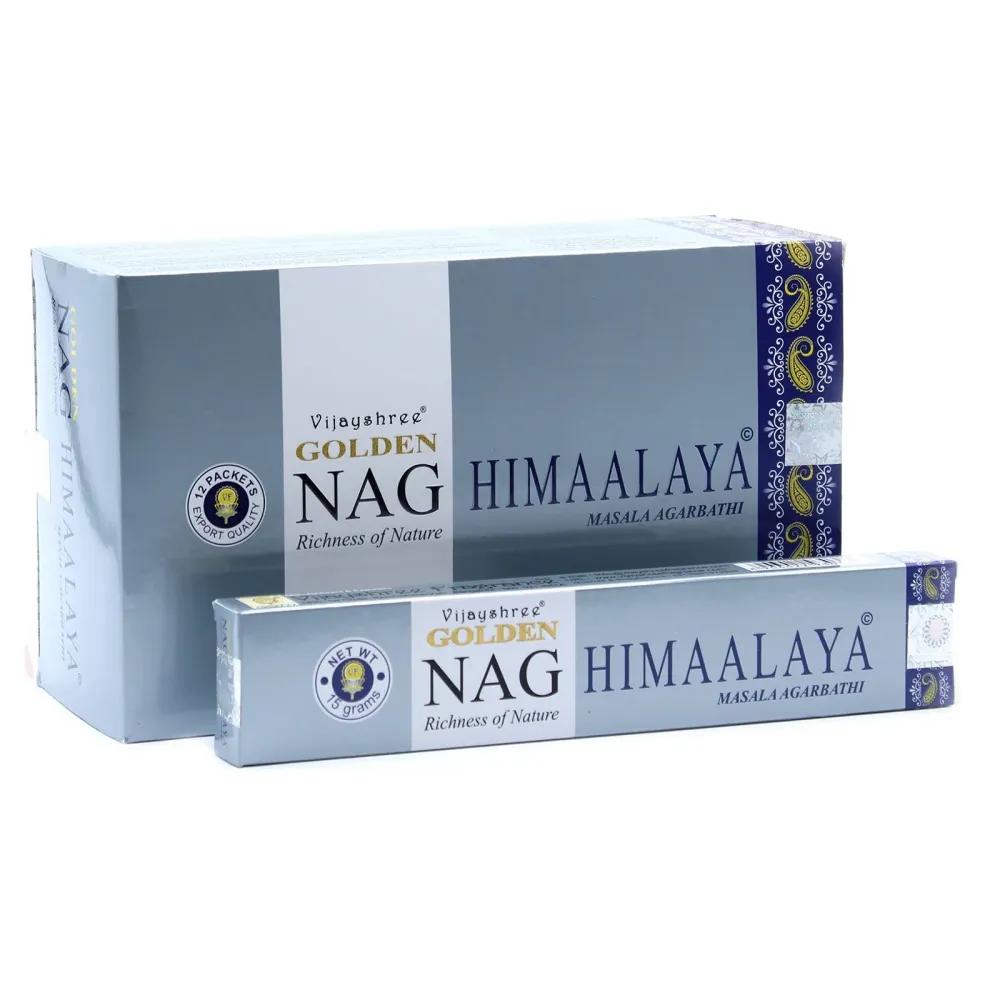 Røkelse Golden Nag 15g – Himalaya