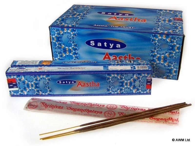 Røkelsespinner Aastha 15g Pakke
