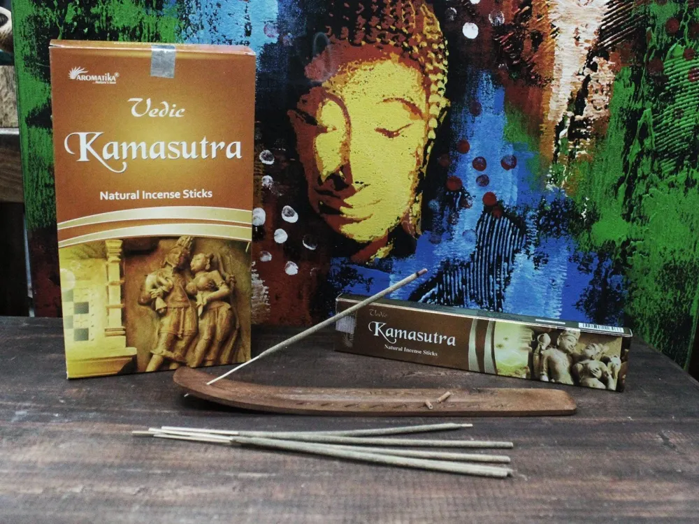 Røkelsespinner Kamasutra Masala Vedic, 12 pinner