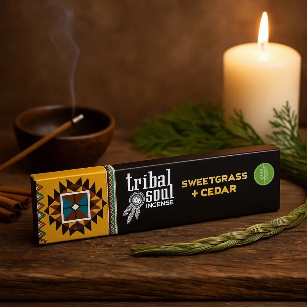 Røkelsespinner Sweetgrass Sedertre Tribal Soul