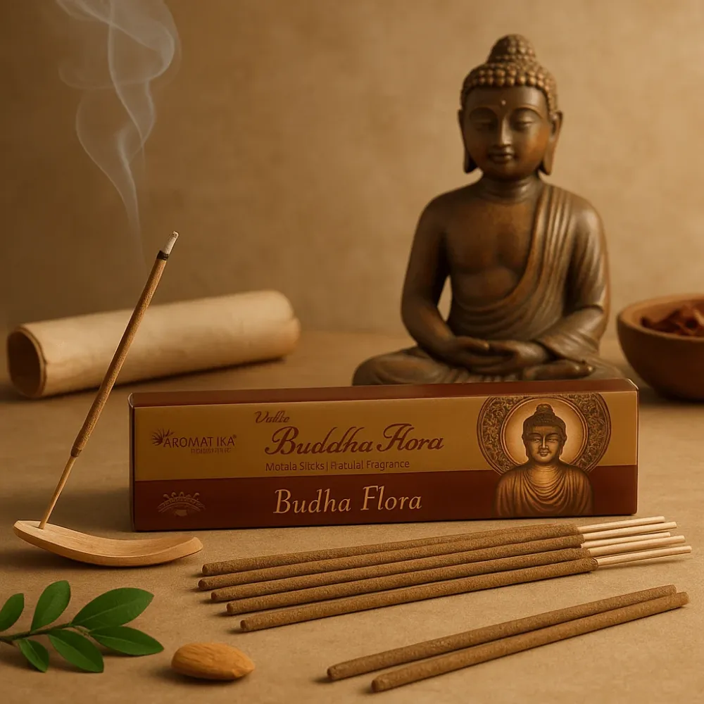 Røkelsespinner Vedic Masala Buddha Flora, 12 pinner
