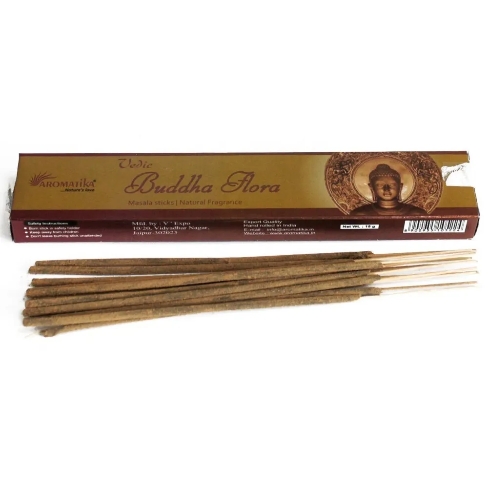 Røkelsespinner Vedic Masala Buddha Flora, 12 pinner