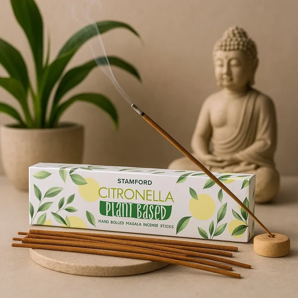 Sitronella Masala Røkelsespinner, Plantebasert