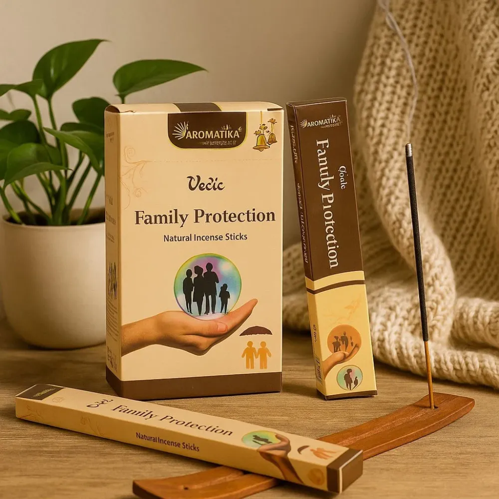 Vedic røkelsespinner familievern 12 pinner