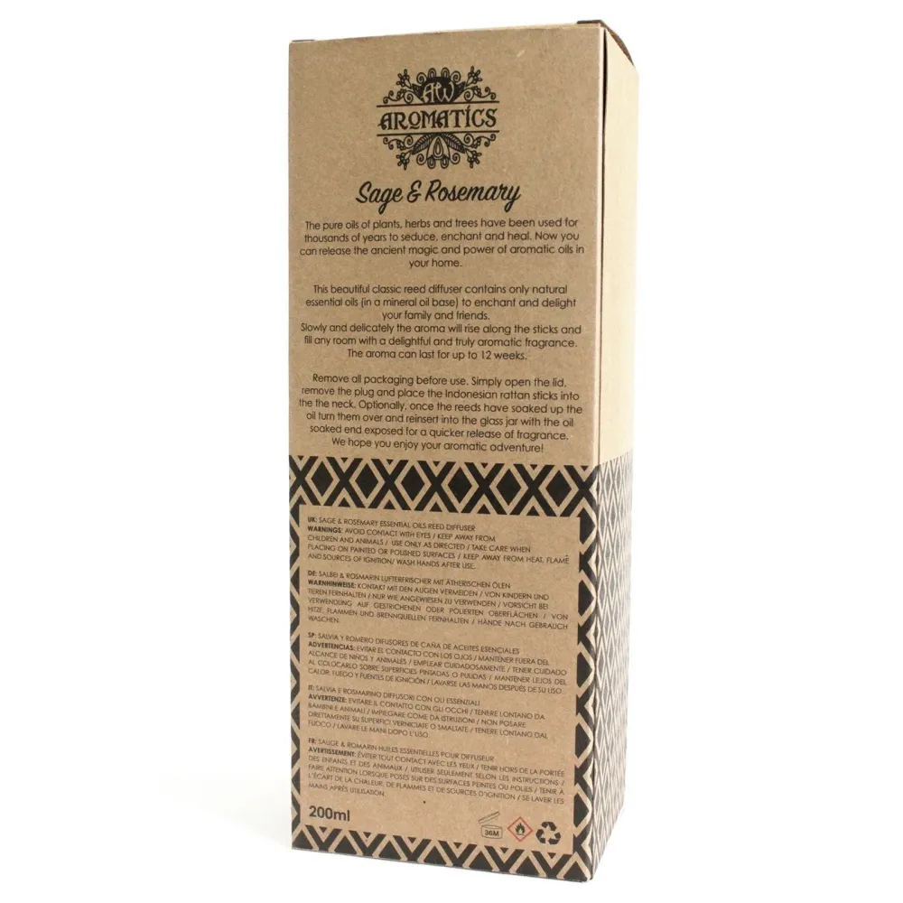 Reddiffuser Salvie og Rosmarin, 200ml Ancient Wisdom