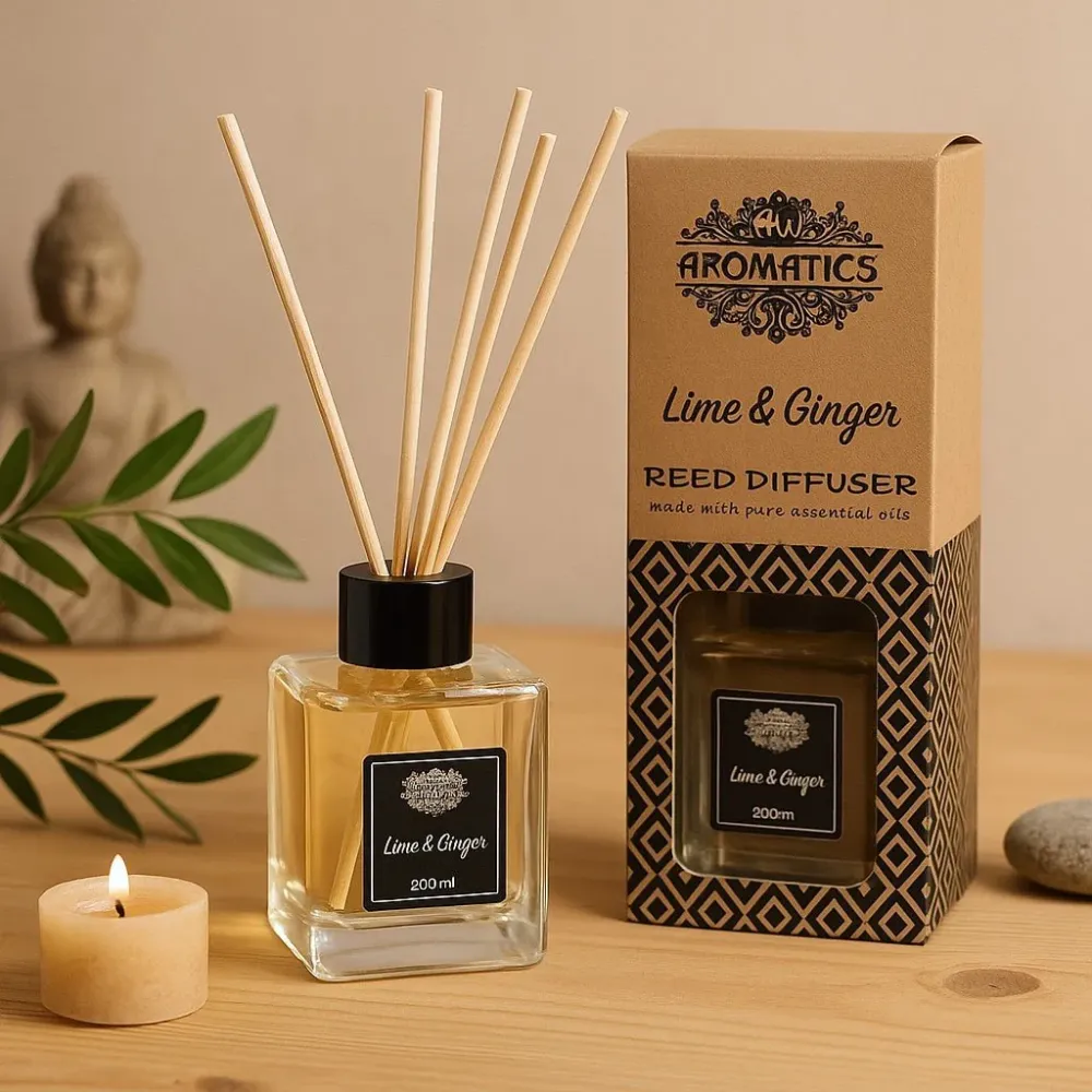 Reed Diffuser Lime og Ingefær 200ml