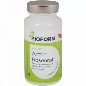 Bioform Arctic Rosenrot 60 kapsler – Energi, Konsentrasjon og Stressmestring