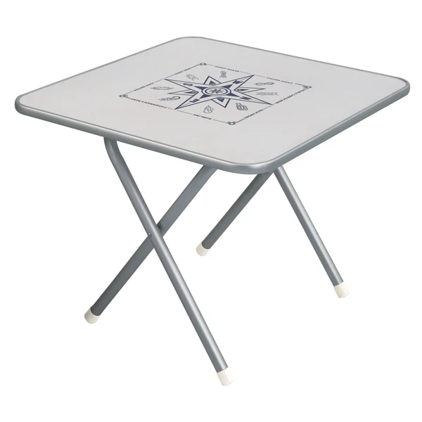 1852, Sammenleggbart dekkbord, Firkantet, Aluminium og MDF, 60x60 cm
