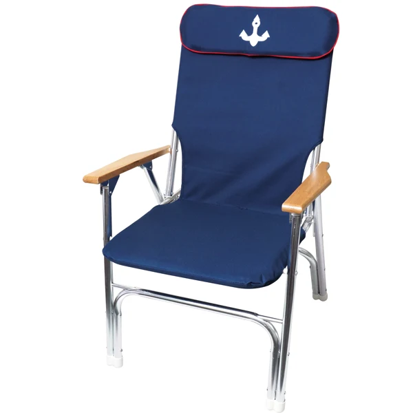 1852, Deck Chair Royal, Høyrygg, Navy, 61x52 cm
