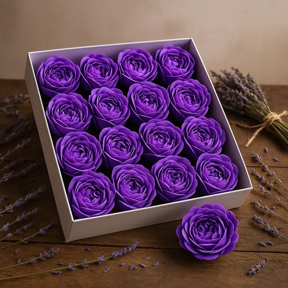 Såpeblomster Peon Lavendel Ekstra Stor 10 Pakke