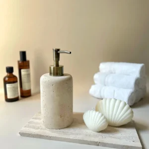 Travertine Soap Dispenser