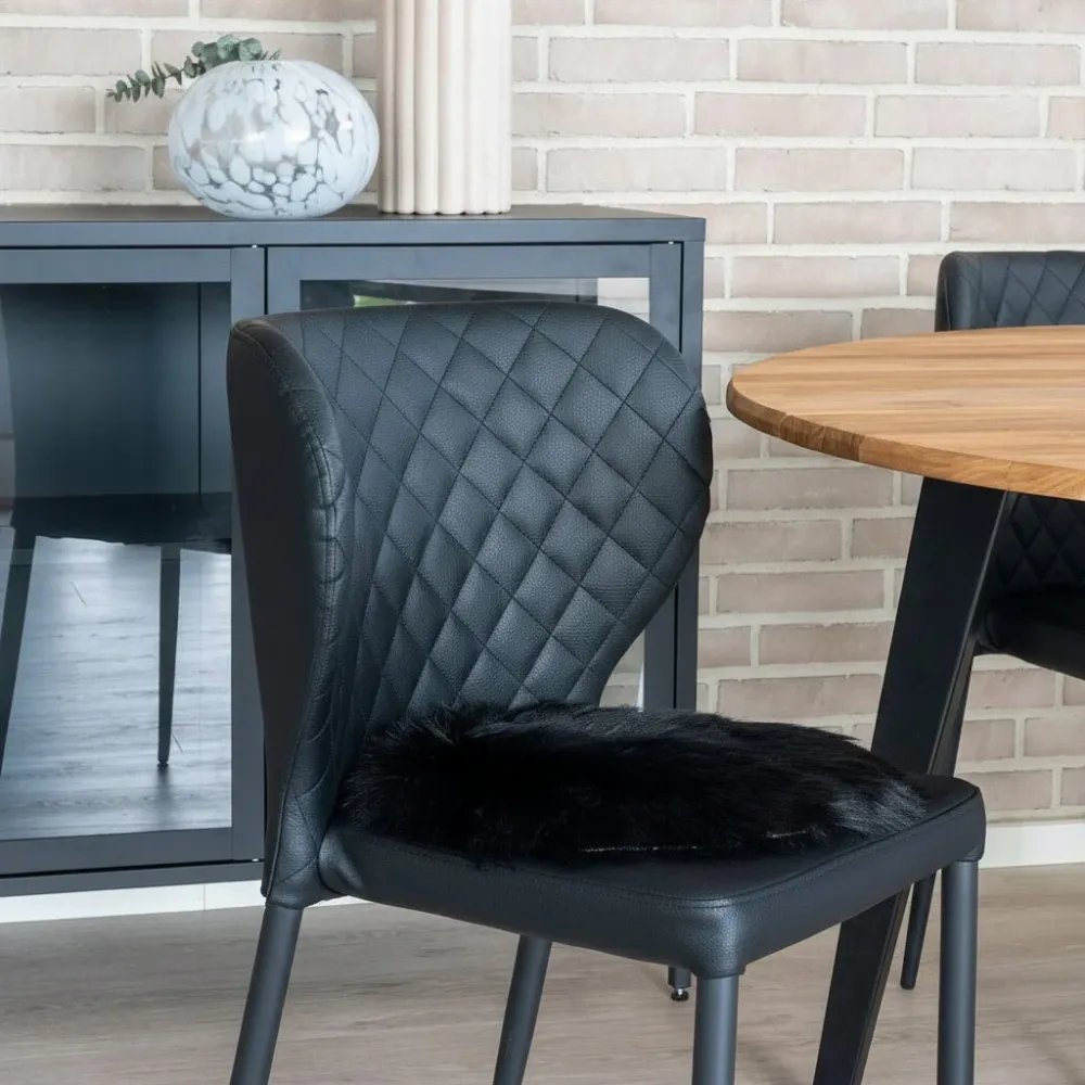 Sitteunderlag sort ø35 cm