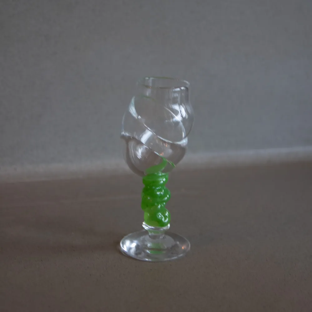 Bubbeldance Schnapps Glass Grønn