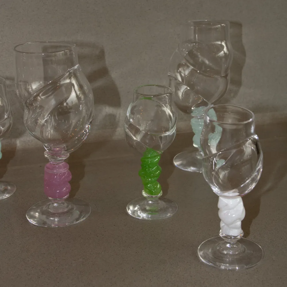 Bubbeldance Schnapps Glass Grønn