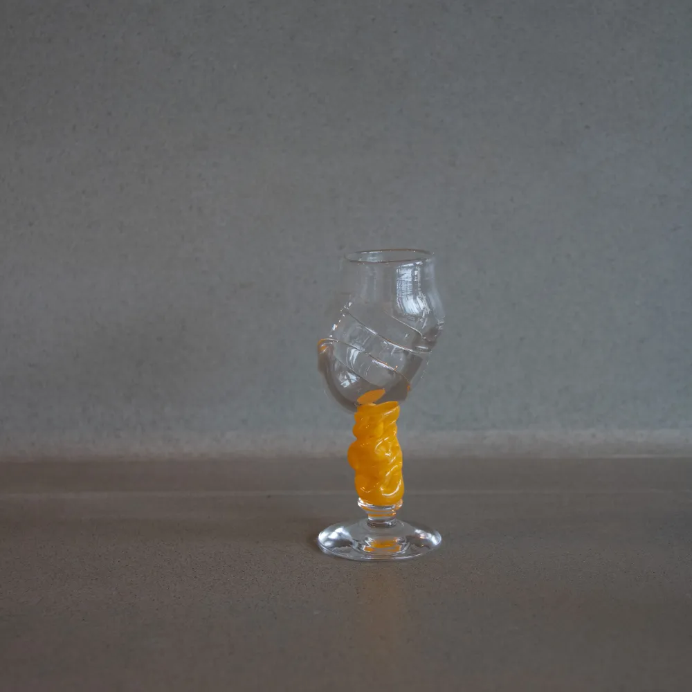 Bubbeldance Schnapps Glass Gul