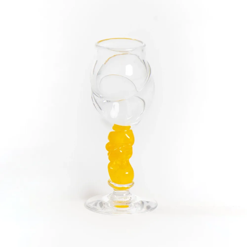 Bubbeldance Schnapps Glass Gul