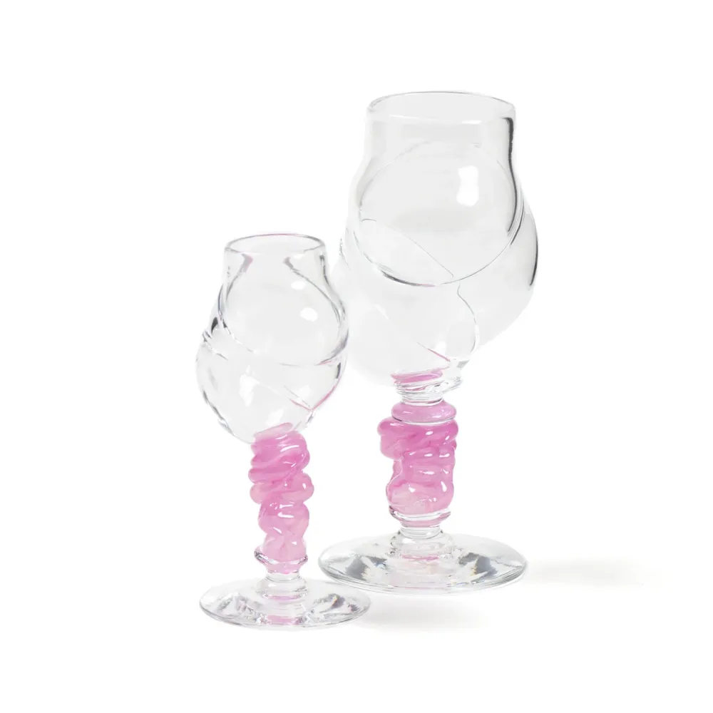 Bubbeldance Schnapps Glass Rosa