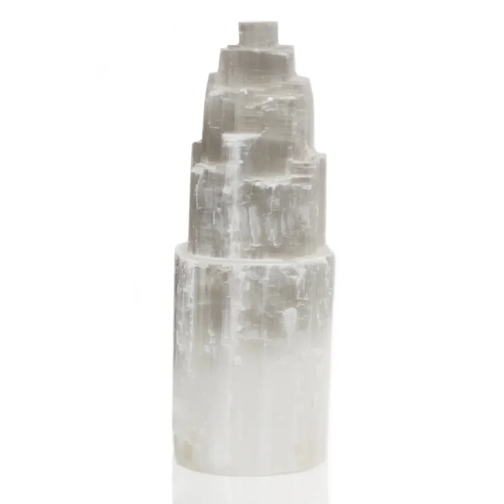Selenitt tårnlamp 25 cm