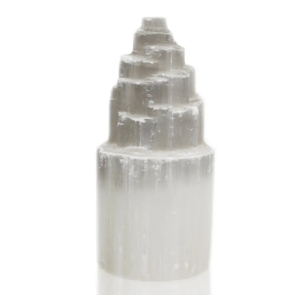 Selenitt tårnlamp 20 cm