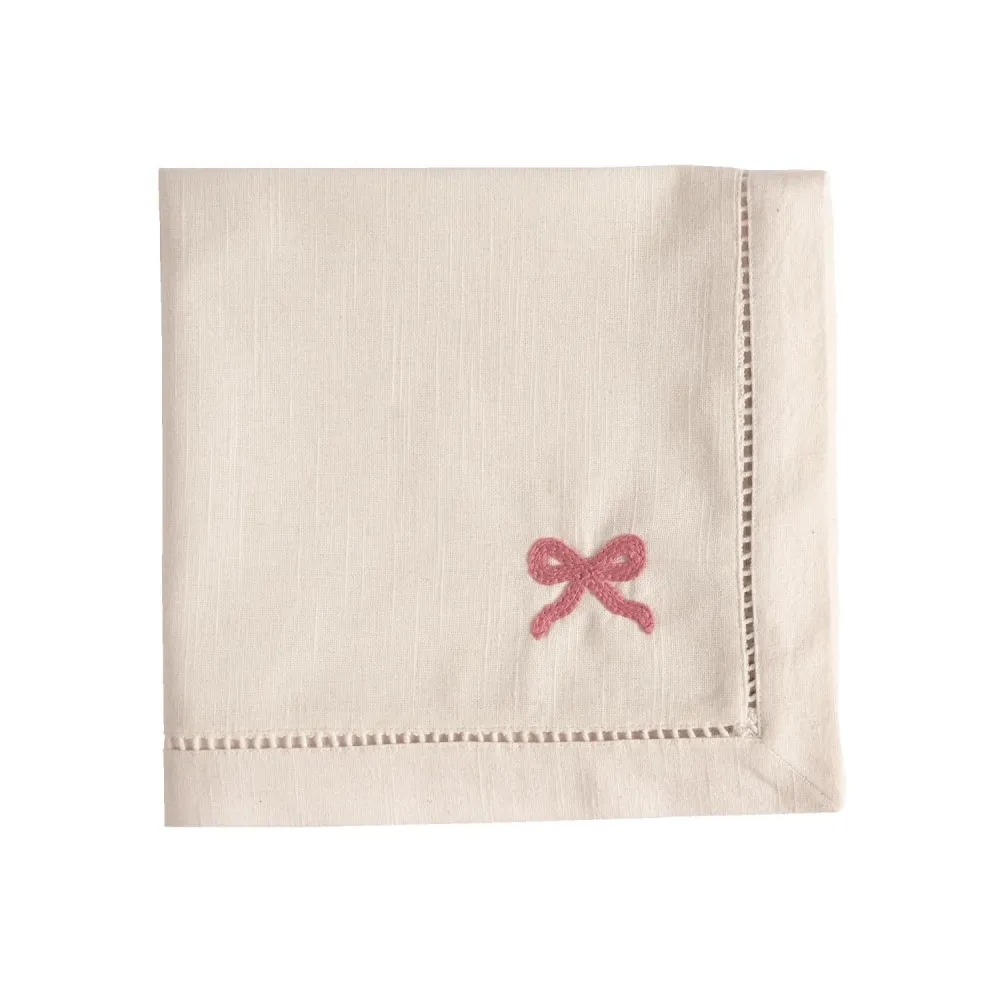 Bow Napkin 45X45 Pink