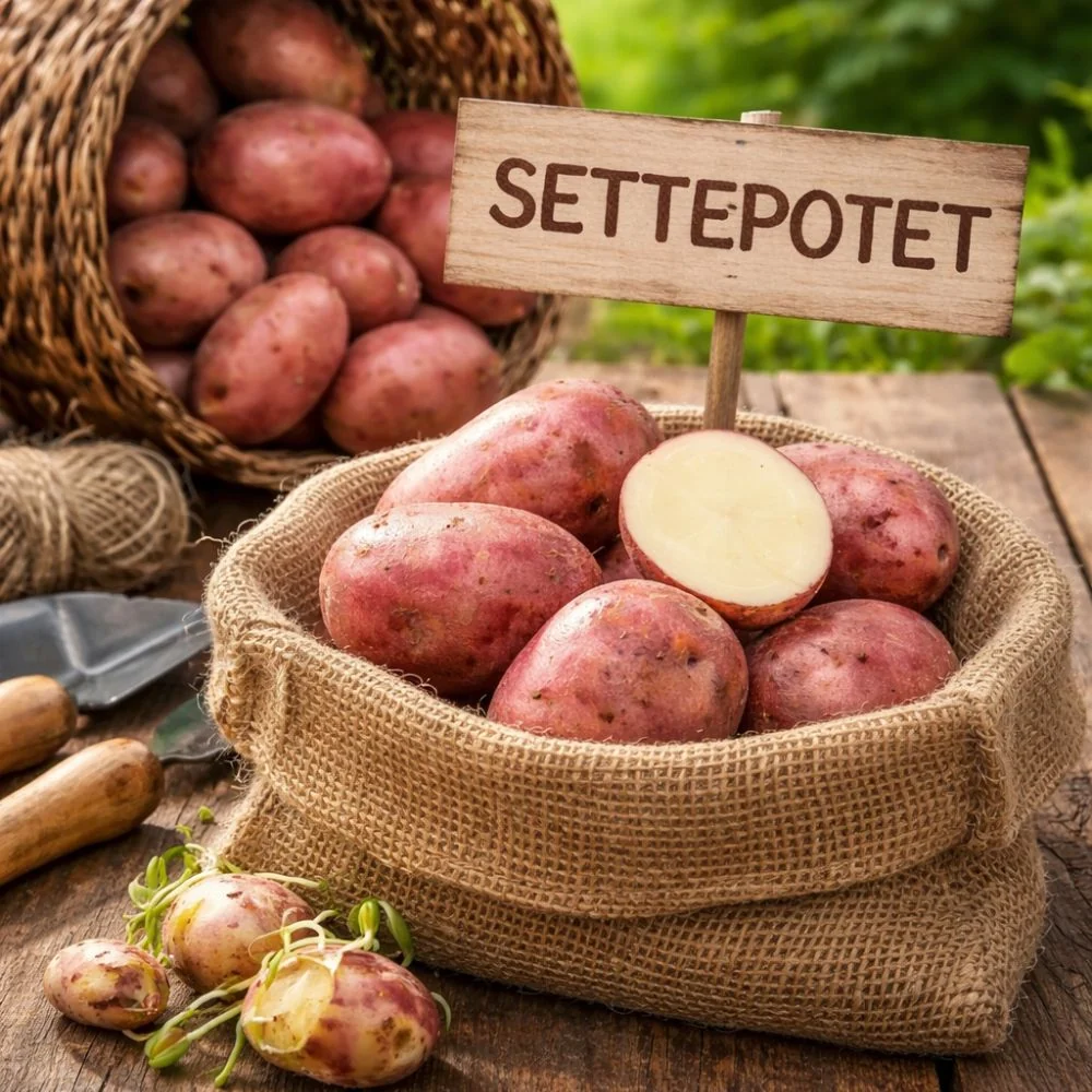 Settepotet ‘Beate’ 10 stk. – Sertifisert potet med rødt skall og god lagringsevne