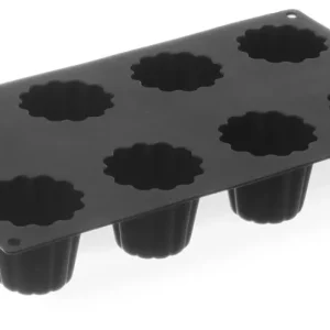 Cannelé Bordelais silikonform – 8 hull bakst og monoportions