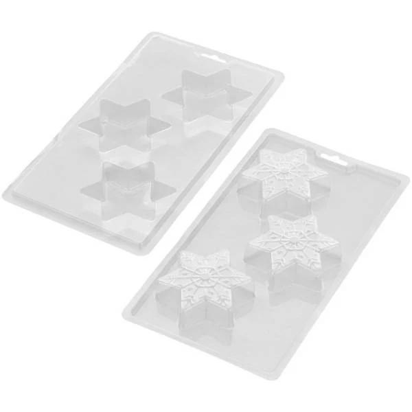 Konfektform 3D Snøfnugg