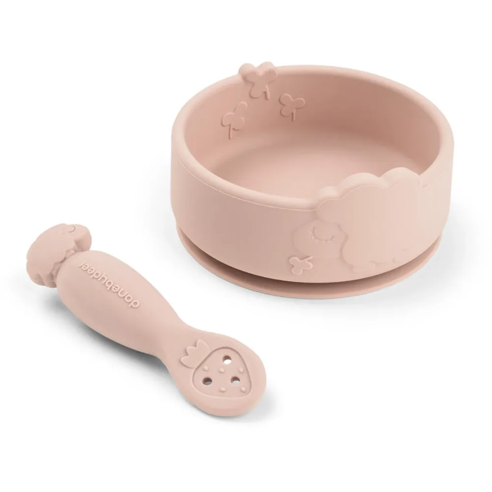 DonebyDeer Sheepy Powder Silikon Stick&Stay Skål & Babyske
