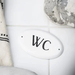 Metallskilt WC