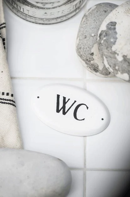 Metallskilt WC