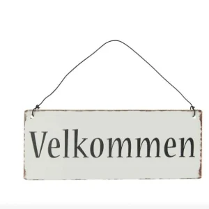 Metallskilt Velkommen