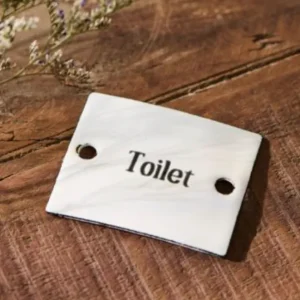 Skilt emalje Toalett