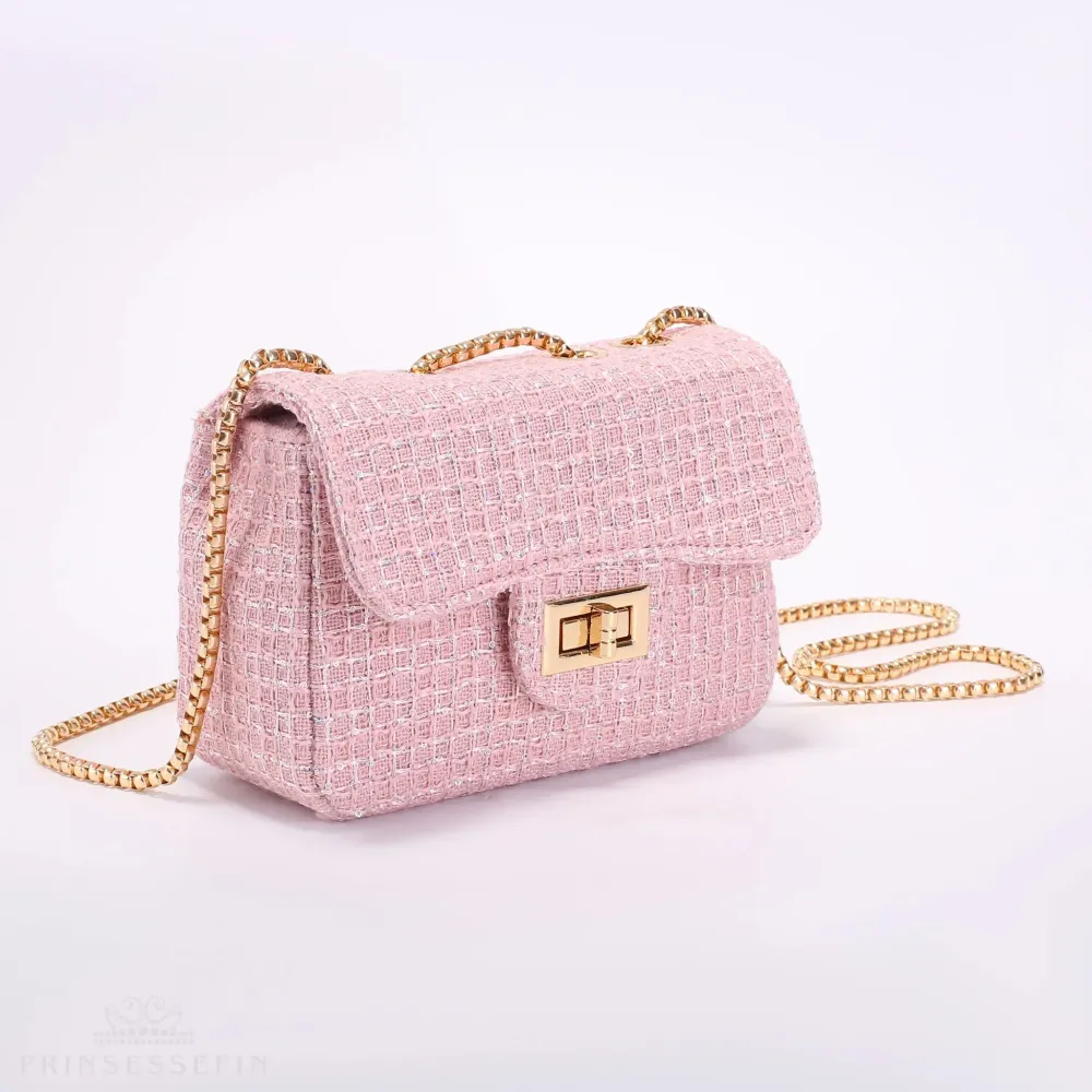 Prinsessefin Alexandra Plaid Håndveske – Plaid Sequin Quartz (Medium)
