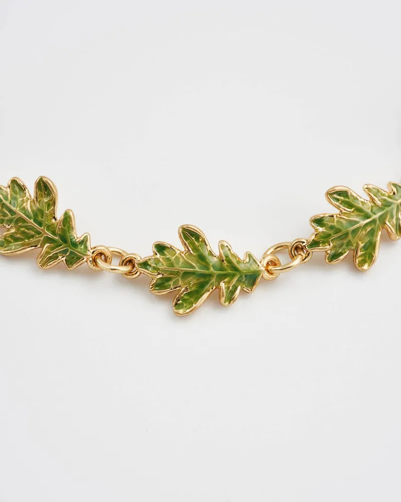 Armbånd med eikeblad