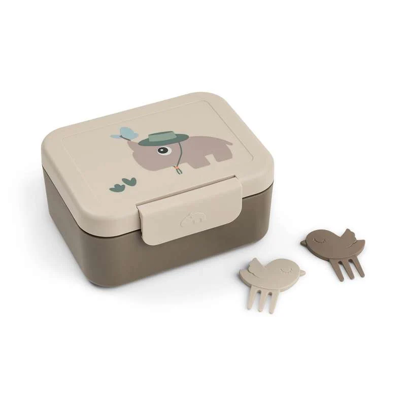 Done Deer Liten matboks m. snacks-pinner - Tiny Trails - Sand