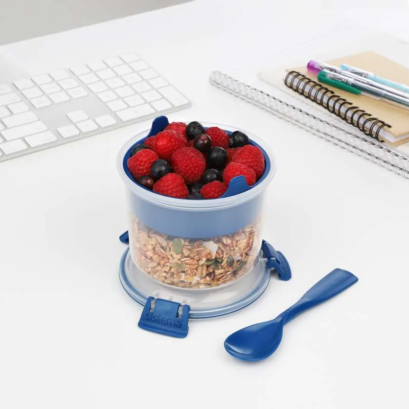 Sistema Snackboks - Frokost på farten - 530ml - Havblå