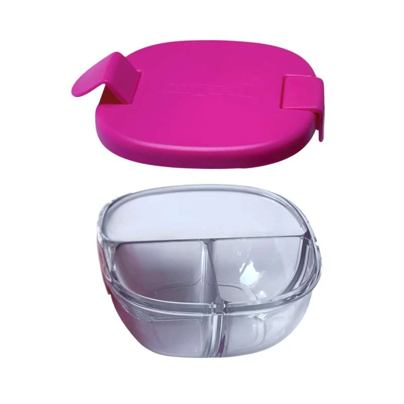 Yumbox Snackbolle - 3 rom - Bringebær Rosa